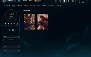 Ouro 4 com 110 Champs e 131 Skins + Rammus Rei