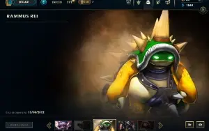 Ouro 4 com 110 Champs e 131 Skins + Rammus Rei