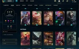Conta ouro 4 com mais de 100 skins