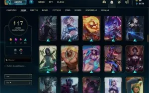 Conta ouro 4 com mais de 100 skins