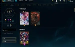 Conta ouro 4 com mais de 100 skins