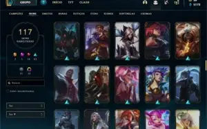 Conta ouro 4 com mais de 100 skins