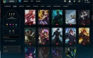 Conta ouro 4 com mais de 100 skins
