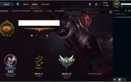 Conta Prata 3 SOLO/ FLEX C/ BORDA GOLD + 90 CHAMP + 27 SKINS