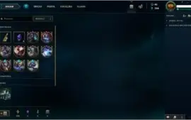 Conta Prata 3 SOLO/ FLEX C/ BORDA GOLD + 90 CHAMP + 27 SKINS