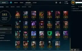 Conta Prata 3 SOLO/ FLEX C/ BORDA GOLD + 90 CHAMP + 27 SKINS