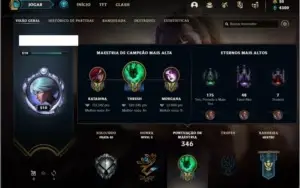 Conta prata 3 com 94 champs e 57 skins