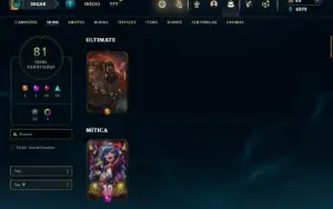 Bronze 2 com 150 Champs e 81 Skins ( MAIN SUP )