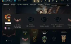 Bronze 2 com 150 Champs e 81 Skins ( MAIN SUP )