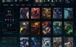 Bronze 2 com 150 Champs e 81 Skins ( MAIN SUP )