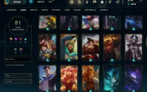 Bronze 2 com 150 Champs e 81 Skins ( MAIN SUP )