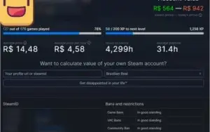 Conta Steam 9 anos com Varios jogos