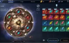 LVL 71, 85k de poder puro sem clã, 1 pet épico e 1 anel épic