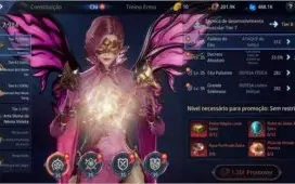 LVL 71, 85k de poder puro sem clã, 1 pet épico e 1 anel épic
