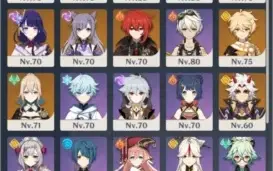 Conta genshin impact com 10 personagens 5 estrelas AR 56