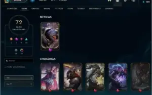 CONTA LEAGUE OF LEGENDS