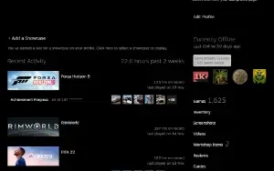 Conta Steam Argentina com 1.625 Jogos/ Level 100/ 7 Anos