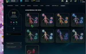 conta ouro 3 com 100 pdl 4 skins prestígios