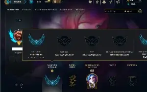 Platina 3 com 45 Champs e 17 Skins +4 Vitoriosas