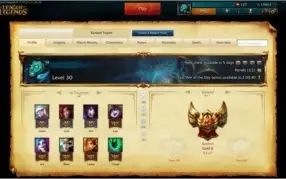 conta league of legends gold 2 - 40 skins, 71 champs