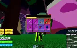 Conta Blox Fruits Level Máximo Godhuman + Soul Guitar