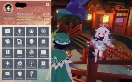 Conta genshin impact AR 38 com 3 personagens 5* e 1 arma 5*