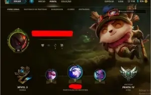 Conta De League Of Legends Prata 4, Nível 30
