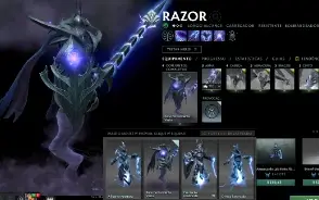 Conta Dota 2, Com vários arcanos, personas, e collectors.