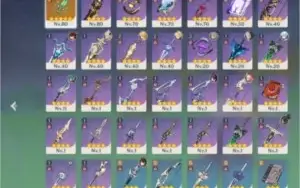 DILUC C1, XIAO + ARMA DELE, ZHONGLI, KAZUHA +16 4*