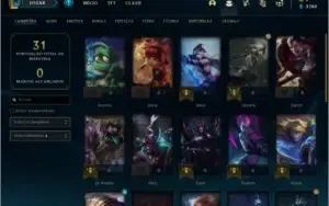 Conta LOL Platina 1 60% win rate