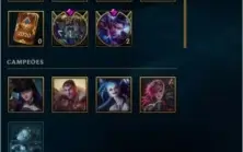 CONTA DE LOL COM VARIAS SKINS