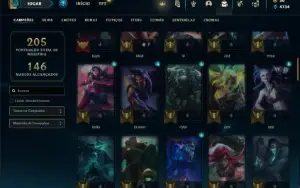 Conta Unranked com 80 Champs e 38 Skins ( MAIN JG )