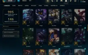 Conta Unranked com 80 Champs e 38 Skins ( MAIN JG )