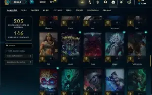 Conta Unranked com 80 Champs e 38 Skins ( MAIN JG )