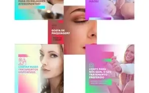 Pack Estética + 145 Artes Para Redes Sociais, Editáveis Psd