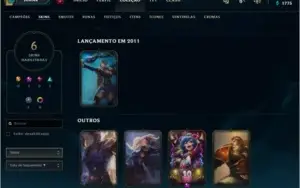 CONTA UNRANKED PLAT S9 26 CAMPEÕES R$120
