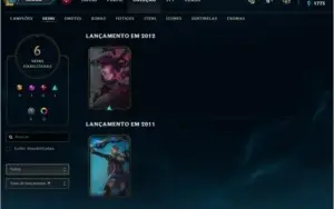 CONTA UNRANKED PLAT S9 26 CAMPEÕES R$120