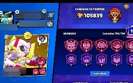 105 MIL TROFÉUS! Conta Brawl Stars Completa com 104 Brawlers