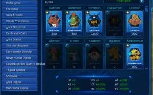 CONTA LADMO COM AOA BARATA PRA SAIR RAPIDO (SERVER OMEGAMON)
