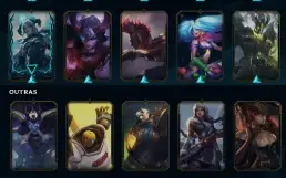 Conta LOL lv276 89 Skins 1 Ultimate 15 lendarias 37 épicas