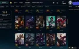 CONTA NVL 67,80 CHAMPS E 27 SKINS POR R$90,00 LEVE AGORA!
