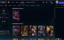 CONTA NVL 67,80 CHAMPS E 27 SKINS POR R$90,00 LEVE AGORA!