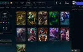 CONTA NVL 67,80 CHAMPS E 27 SKINS POR R$90,00 LEVE AGORA!