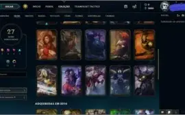 CONTA NVL 67,80 CHAMPS E 27 SKINS POR R$90,00 LEVE AGORA!