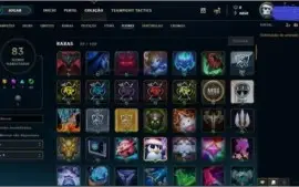 CONTA NVL 67,80 CHAMPS E 27 SKINS POR R$90,00 LEVE AGORA!