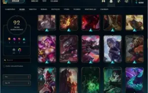CONTA DE LOL NV 206,PLATINA4,92 SKINS,8 CROMAS TODOS CHAMPS!