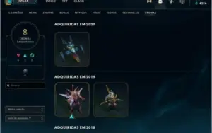 CONTA DE LOL NV 206,PLATINA4,92 SKINS,8 CROMAS TODOS CHAMPS!