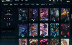 CONTA DE LOL NV 206,PLATINA4,92 SKINS,8 CROMAS TODOS CHAMPS!