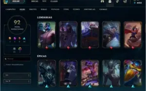 CONTA DE LOL NV 206,PLATINA4,92 SKINS,8 CROMAS TODOS CHAMPS!