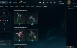 Conta com skin Kayle Juíza e muito mais (Plat IV)